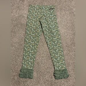 Matilda Jane Green Floral Leggings ruffle